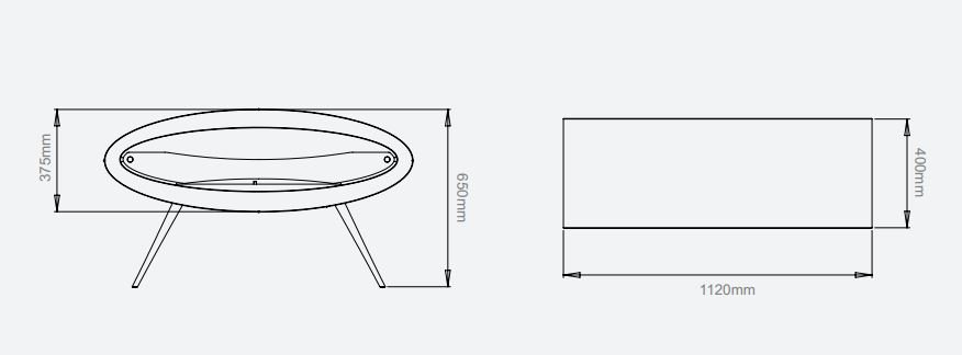 ELLIPSE FLOOR WHITE